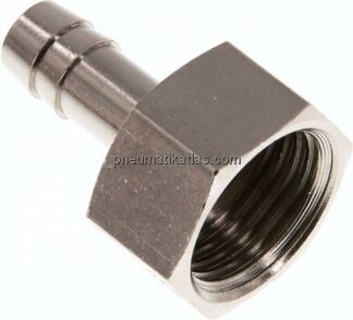 Aufschraub-Schlauchtülle G 1/2"-9 (3/8")mm, Messing vernickelt