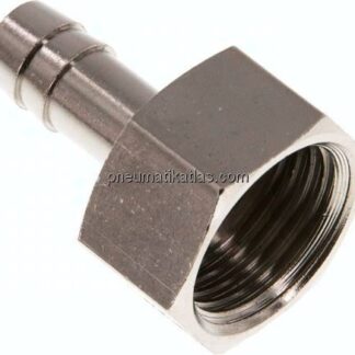 Aufschraub-Schlauchtülle G 1/2"-9 (3/8")mm, Messing vernickelt