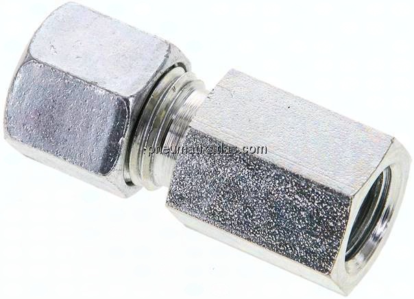 Aufschraub-Schneidringverschr. M 12x1,5-8 L (M14x1,5), Stahl verzinkt
