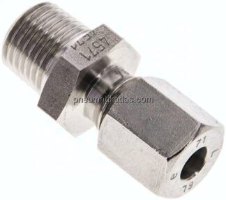 Gerade Schneidringverschr. R 1/4"-6 L (M12x1,5), 1.4571