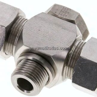 T-Schwenkverschraubung G 1/2"-18 L (M26x1,5), 1.4571