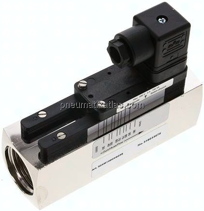 Durchflusswächter G 1", 30 - 90 l/min, Messing vernickelt