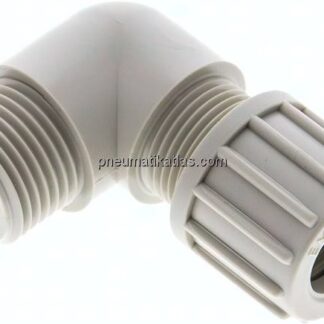 Winkel-Verschraubung G 1/2"-14x12mm, Polypropylen