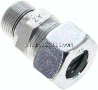 Gerade Schneidringverschr. M 22x1,5-18 L (M26x1,5), Stahl verzinkt