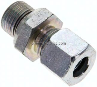 Gerade Schneidringverschr. M 16x1,5-10 L (M16x1,5), Stahl verzinkt