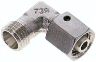 Einstellb. Winkel-Schneidringverschr. 8 L (M14x1,5), ohne Mutter & Schneidring, 1.4571