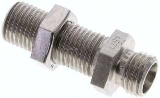 Schott-Schneidringverschraubung 8 L (M14x1,5), ohne Mutter & Schneidring, 1.4571