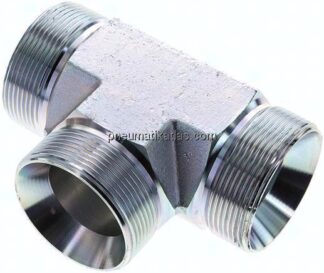 T-Stück, 60°Konus G 2"-G 2"-G 2" (AG), Stahl verzinkt
