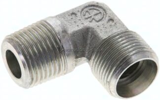Winkel-Schneidringverschraub. R 1/2"-15 L (M22x1,5), ohne Mutter & Schneidring, Stahl verzinkt