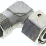 Einstellb. Winkel-Schneidringverschr. 12 L (M18x1,5), ohne Mutter & Schneidring, Stahl verzinkt