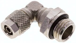 Winkel-Drehverschraubung G 1/4"-6x4mm, Messing vernickelt
