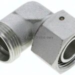 Einstellb. Winkel-Schneidringverschr. 22 L (M30x2), ohne Mutter & Schneidring, Stahl verzinkt