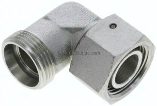Einstellb. Winkel-Schneidringverschr. 22 L (M30x2), ohne Mutter & Schneidring, Stahl verzinkt