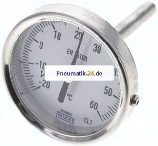 Bimetallthermometer, waagerecht D63/-20 bis +60°C/63mm