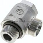 Winkel-Schwenkverschraubung G 1"-25 S (M36x2), ohne Mutter & Schneidring, Stahl verzinkt