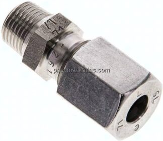 Gerade Schneidringverschr. R 1/8"-6 L (M12x1,5), 1.4571
