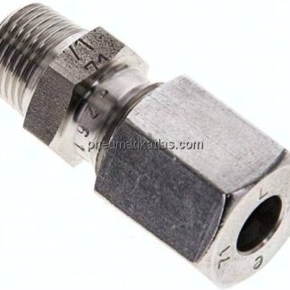 Gerade Schneidringverschr. R 1/8"-6 L (M12x1,5), 1.4571