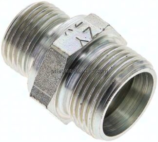 Gerade Schneidringverschr. M 18x1,5-15 L (M22x1,5), ohne Mutter & Schneidring, Stahl verzinkt
