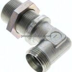 Winkel-Schott-Schneidringverschr. 22 L (M30x2), ohne Mutter & Schneidring, Stahl verzinkt