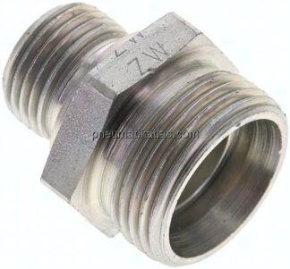 Gerade Schneidringverschr. G 1/2"-22 L (M30x2), ohne Mutter & Schneidring, Stahl verzinkt