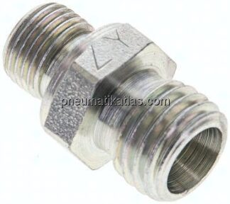 Gerade Schneidringverschr. G 1/8"-6 L (M12x1,5), ohne Mutter & Schneidring, Stahl verzinkt