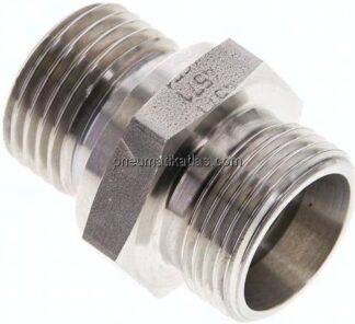 Gerade Schneidringverschr. G 1/2"-15 L (M22x1,5), ohne Mutter & Schneidring, 1.4571