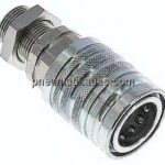Schott-Steckkupplung ISO7241-1A, Muffe Baugr.3, 15 L (M22x1,5)