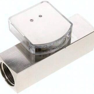 Durchflussmesser G 1" (IG), 2 - 8 l/min, Messing vernickelt