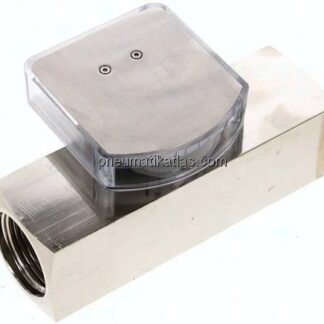 Durchflussmesser G 1" (IG), 10 - 30 l/min, Messing vernickelt