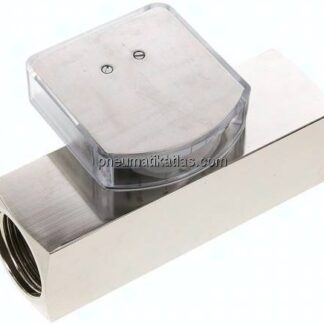 Durchflussmesser G 1" (IG), 15 - 45 l/min, Messing vernickelt