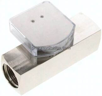 Durchflussmesser G 1" (IG), 30 - 90 l/min, Messing vernickelt