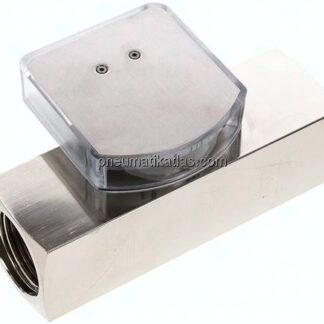 Durchflussmesser G 1" (IG), 35 - 110 l/min, Messing vernickelt