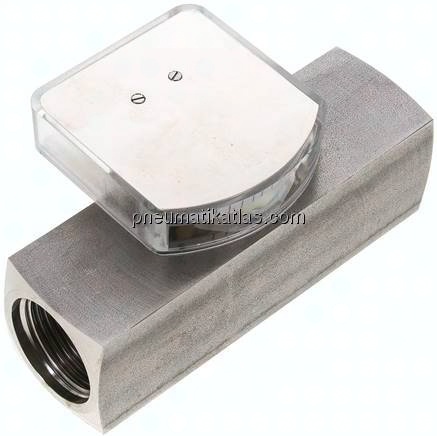 Durchflussmesser G 1" (IG), 0,1 - 0,8 l/min, 1.4571