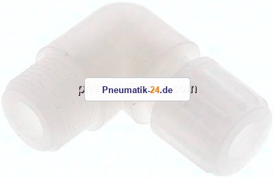 Winkel-Verschraubung G 3/8"-8x6mm, PVDF
