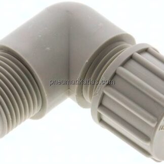 Winkel-Verschraubung G 3/8"-10x8mm, Polypropylen