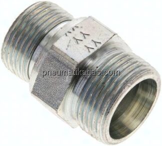 Gerade Schneidringverschr. M 27x2-20 S (M30x2), ohne Mutter & Schneidring, Stahl verzinkt
