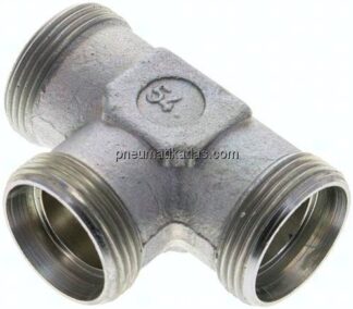 T-Schneidringverschraubung 28 L (M36x2), ohne Mutter & Schneidring, Stahl verzinkt