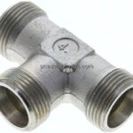 T-Schneidringverschraubung 20 S (M30x2), ohne Mutter & Schneidring, Stahl verzinkt