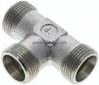 T-Schneidringverschraubung 20 S (M30x2), ohne Mutter & Schneidring, Stahl verzinkt