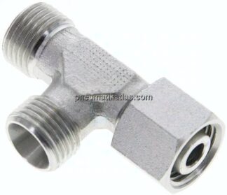Einstellb. L-Schneidringverschraubung 10 L (M16x1,5), ohne Mutter & Schneidring, Stahl verzinkt