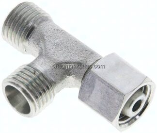 Einstellb. L-Schneidringverschraubung 8 L (M14x1,5), ohne Mutter & Schneidring, Stahl verzinkt
