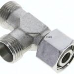 Einstellb. L-Schneidringverschraubung 12 L (M18x1,5), ohne Mutter & Schneidring, Stahl verzinkt
