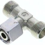 Einstellb. T-Schneidringverschraubung 10 L (M16x1,5), ohne Mutter & Schneidring, Stahl verzinkt