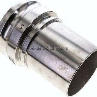 DIN/EN-Kamlock-Stecker (E/EC) 100 (4")mm Schlauch, Edelstahl (1.4408)