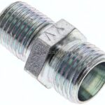 Gerade Schneidringverschr. NPT 1/4"-10 L (M16x1,5), ohne Mutter & Schneidring, Stahl verzinkt