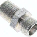Gerade Schneidringverschr. NPT 1/4"-8 L (M14x1,5), ohne Mutter & Schneidring, Stahl verzinkt
