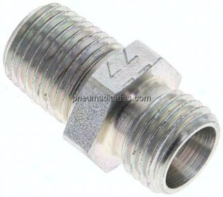Gerade Schneidringverschr. NPT 1/4"-8 L (M14x1,5), ohne Mutter & Schneidring, Stahl verzinkt