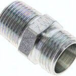 Gerade Schneidringverschr. NPT 3/8"-12 L (M18x1,5), ohne Mutter & Schneidring, Stahl verzinkt