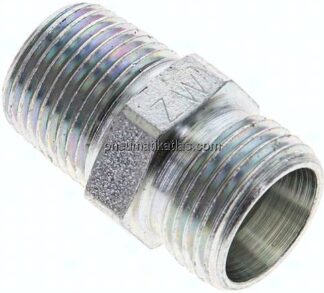 Gerade Schneidringverschr. NPT 3/8"-12 L (M18x1,5), ohne Mutter & Schneidring, Stahl verzinkt