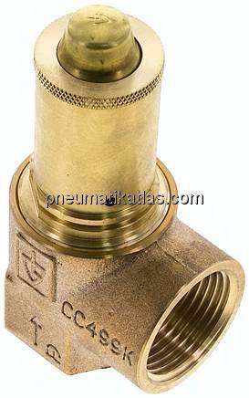 TÜV-Ecksicherheitsventil G 1", 3,0 bar